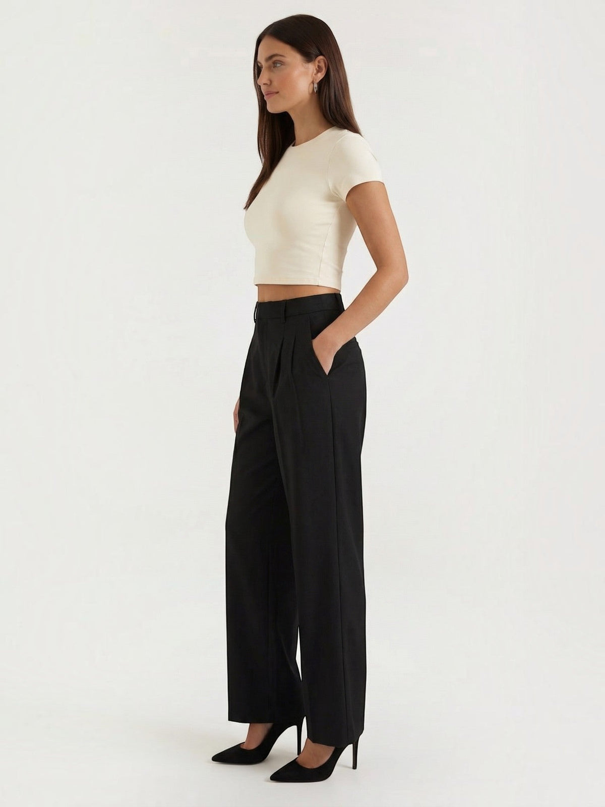 Geschneiderte weite Hose
