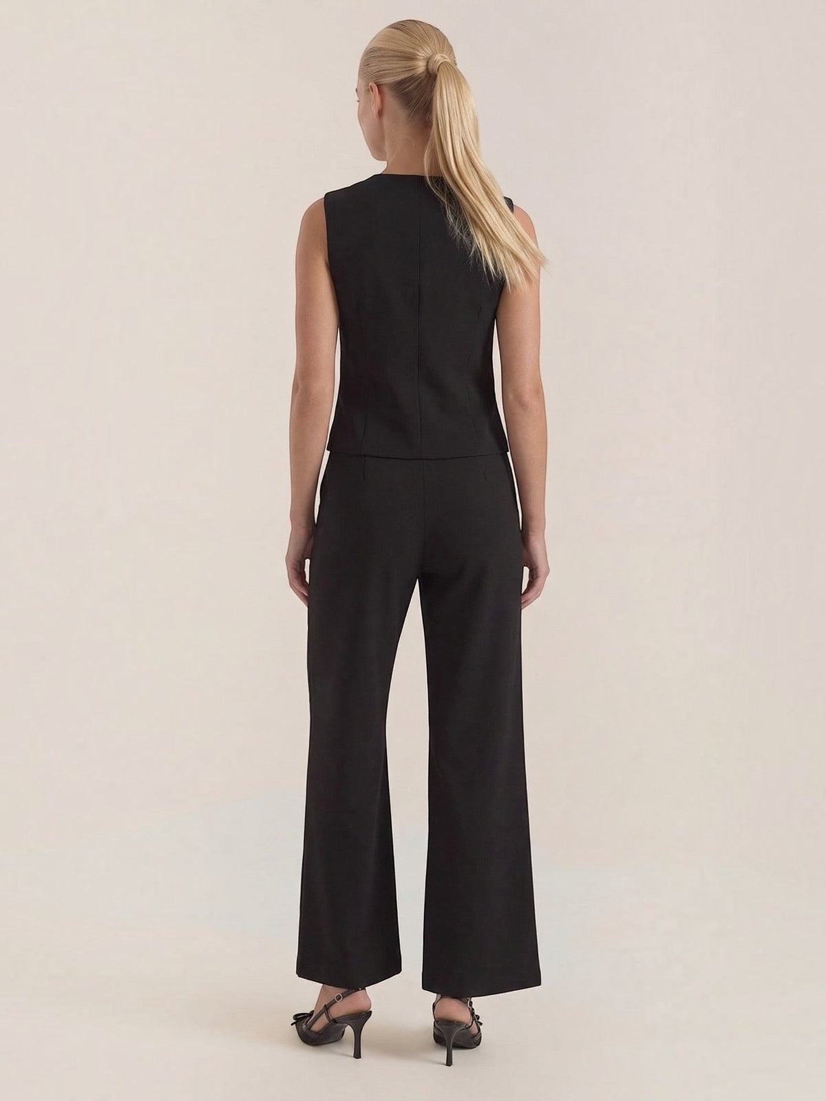 Set aus Blazerweste und weiter Hose
