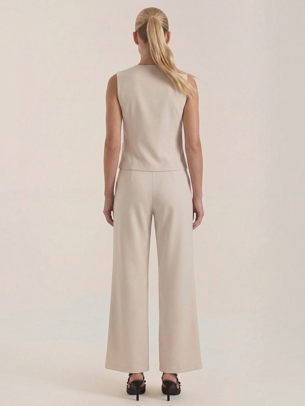 Set aus Blazerweste und weiter Hose