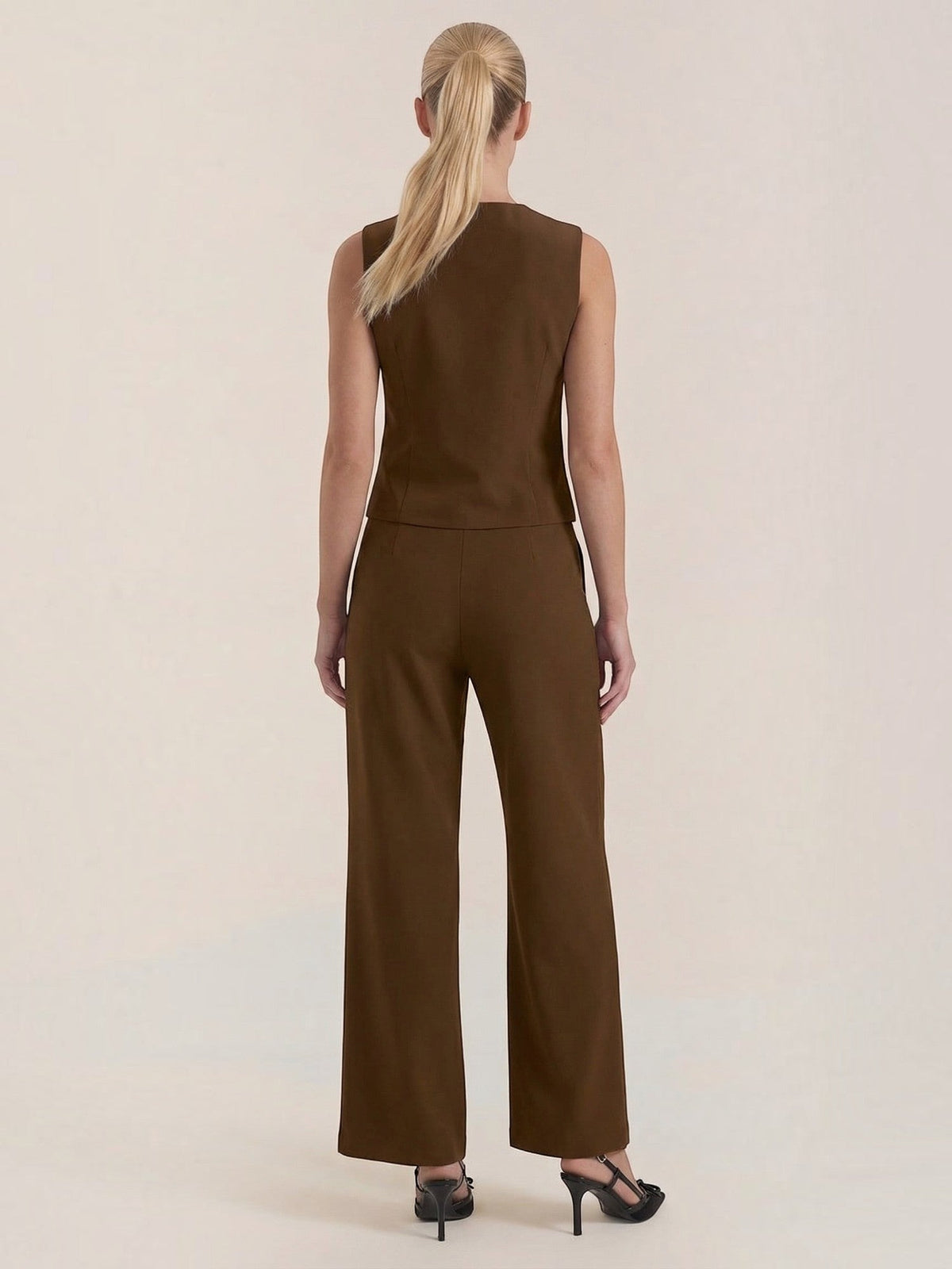 Set aus Blazerweste und weiter Hose