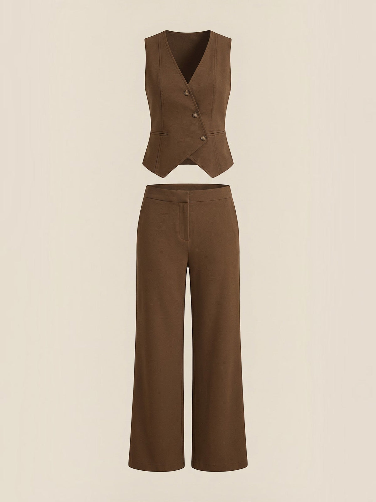 Set aus Blazerweste und weiter Hose