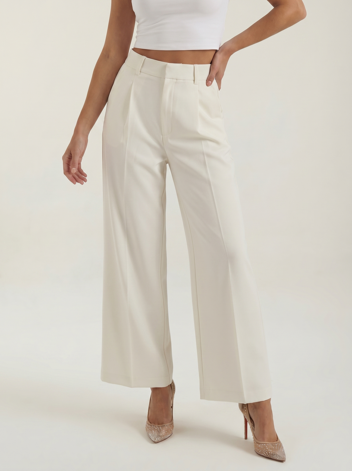 Geschneiderte Hose mit geradem Bein