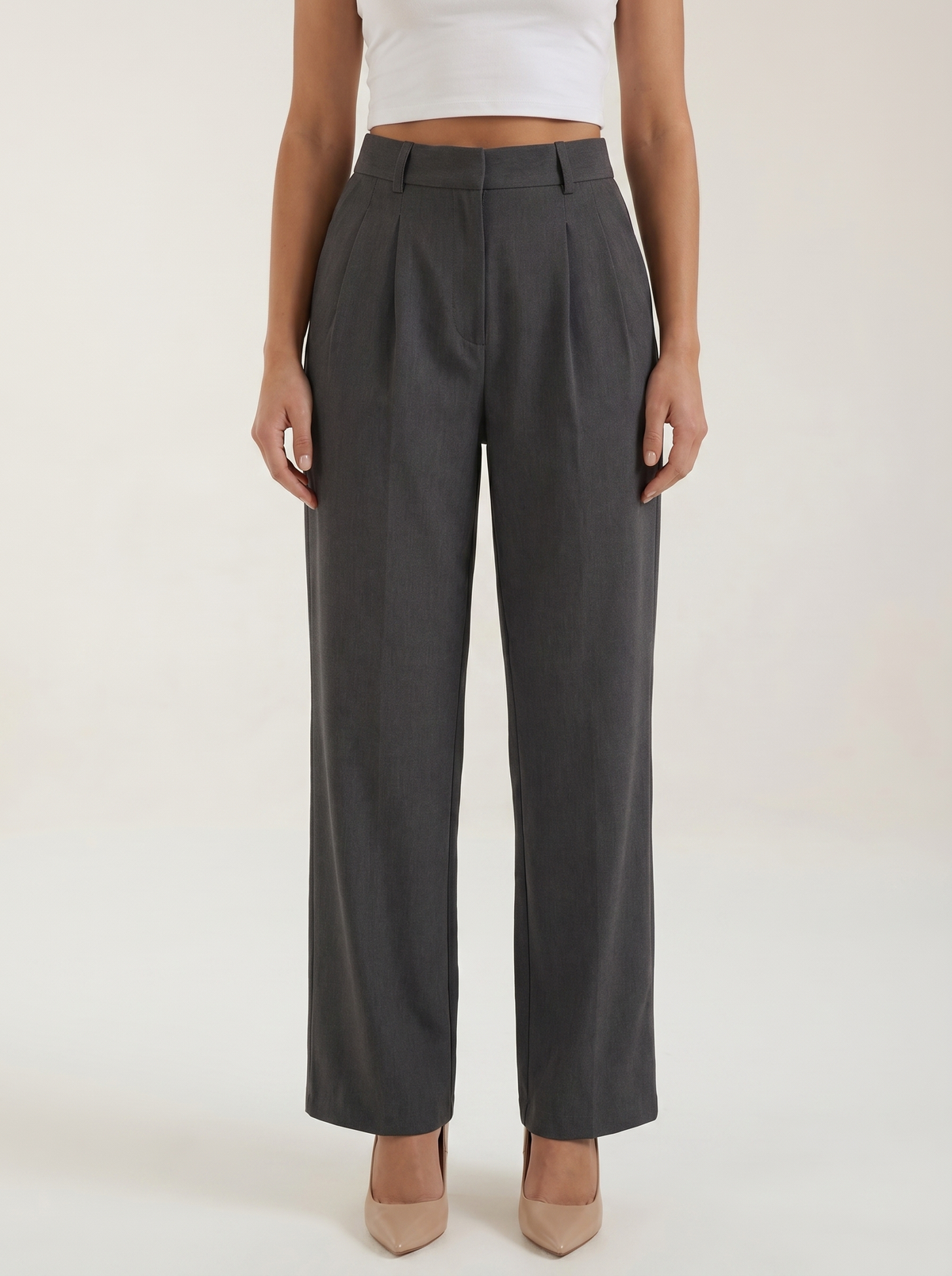 Geschneiderte Hose mit geradem Bein