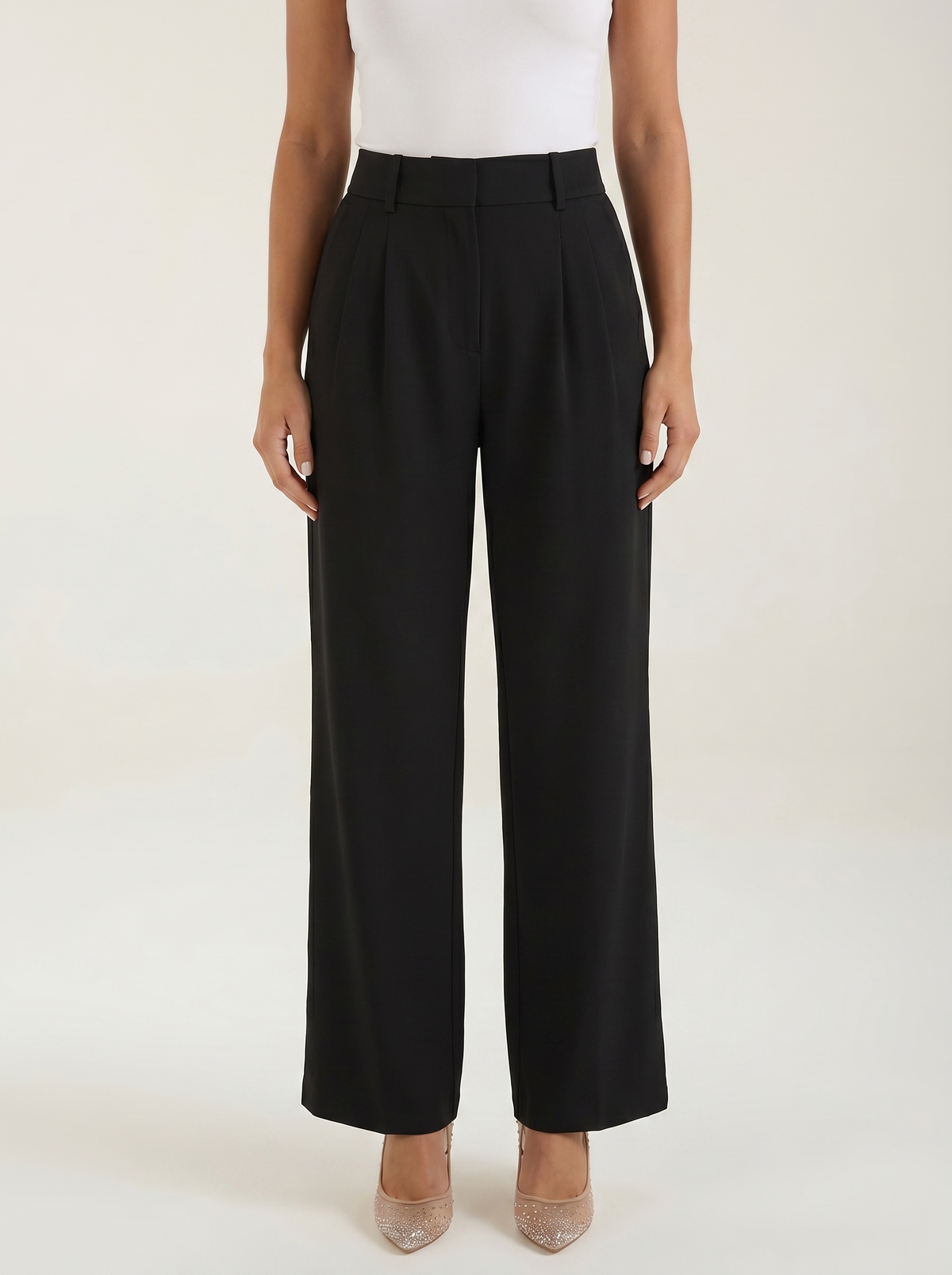 Geschneiderte Hose mit geradem Bein