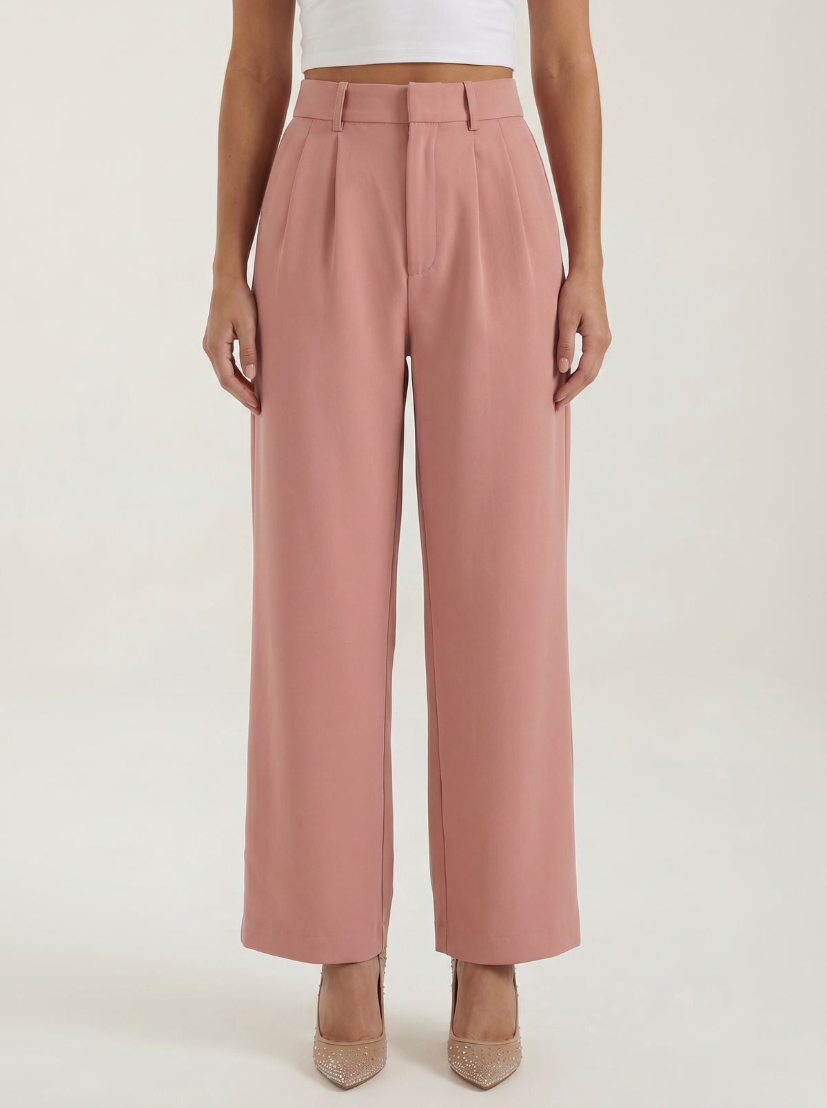Geschneiderte Hose mit geradem Bein