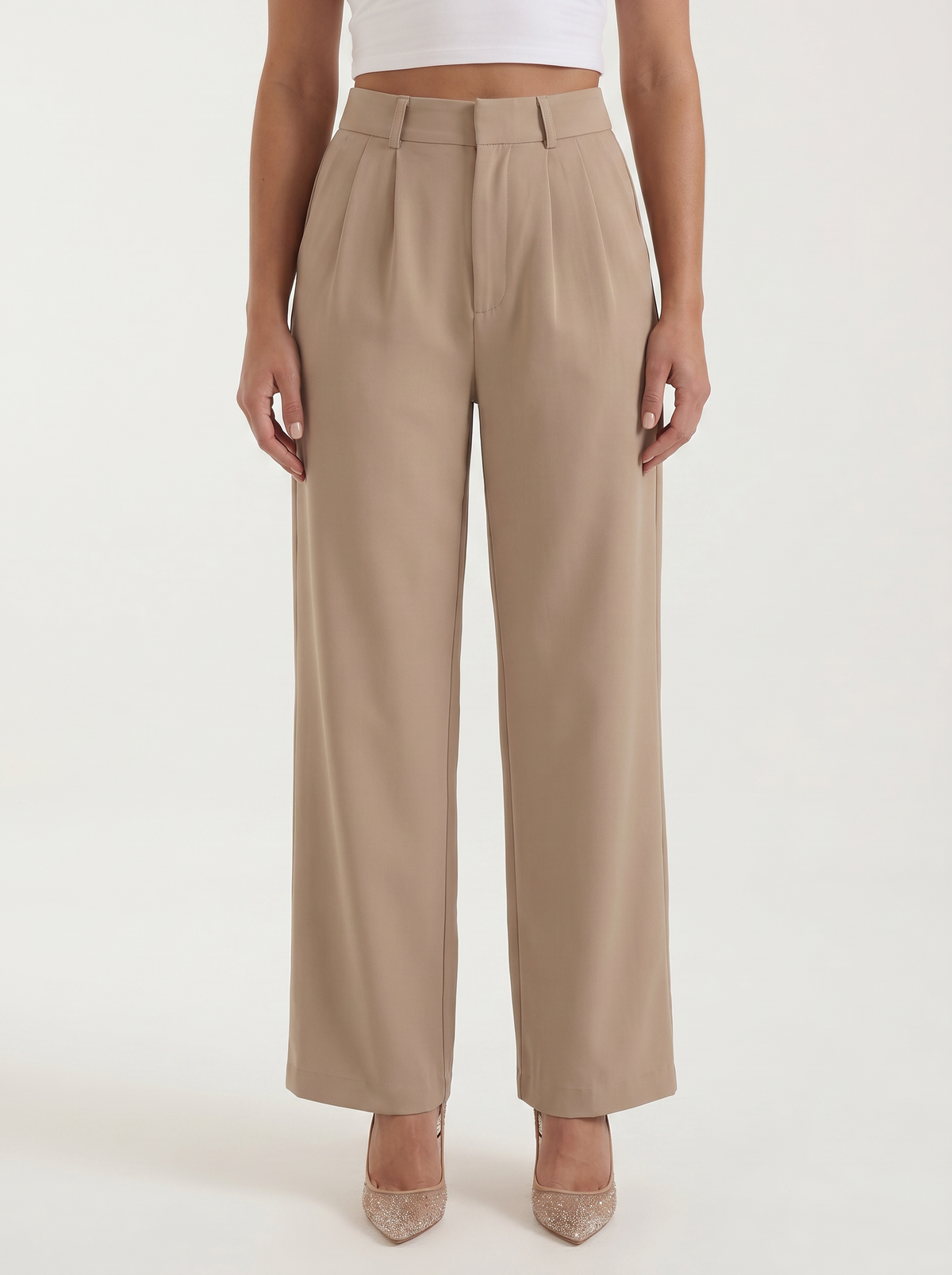 Geschneiderte Hose mit geradem Bein
