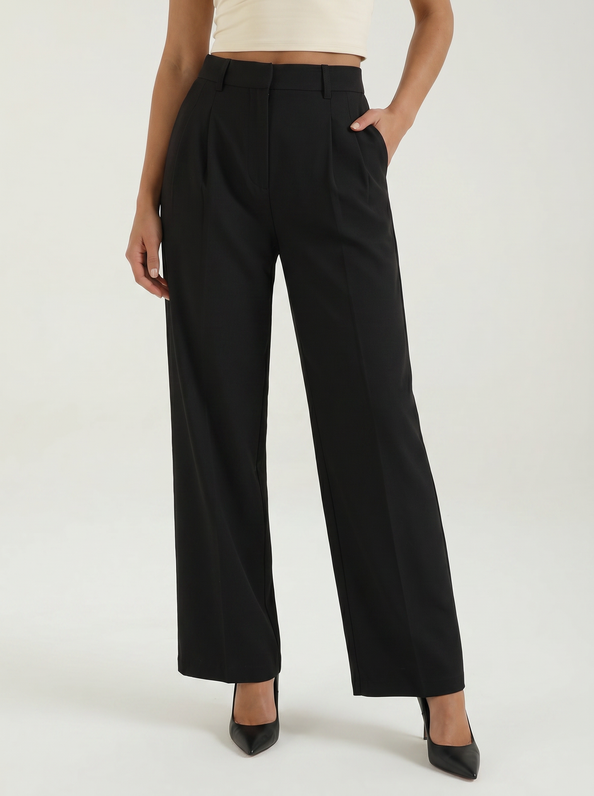 Geschneiderte weite Hose