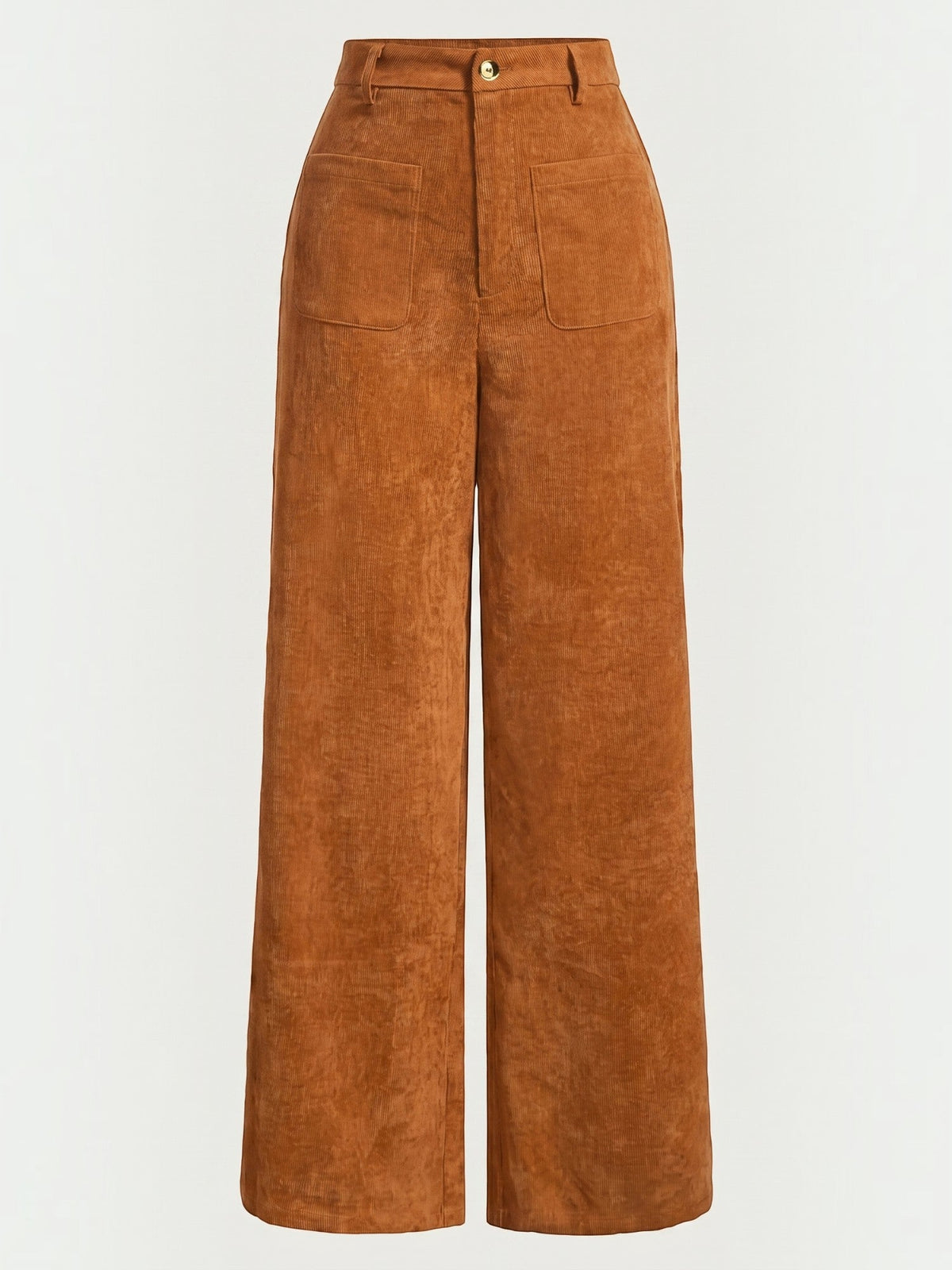 Cordhose mit weitem Bein und Aufgesetzten Taschen