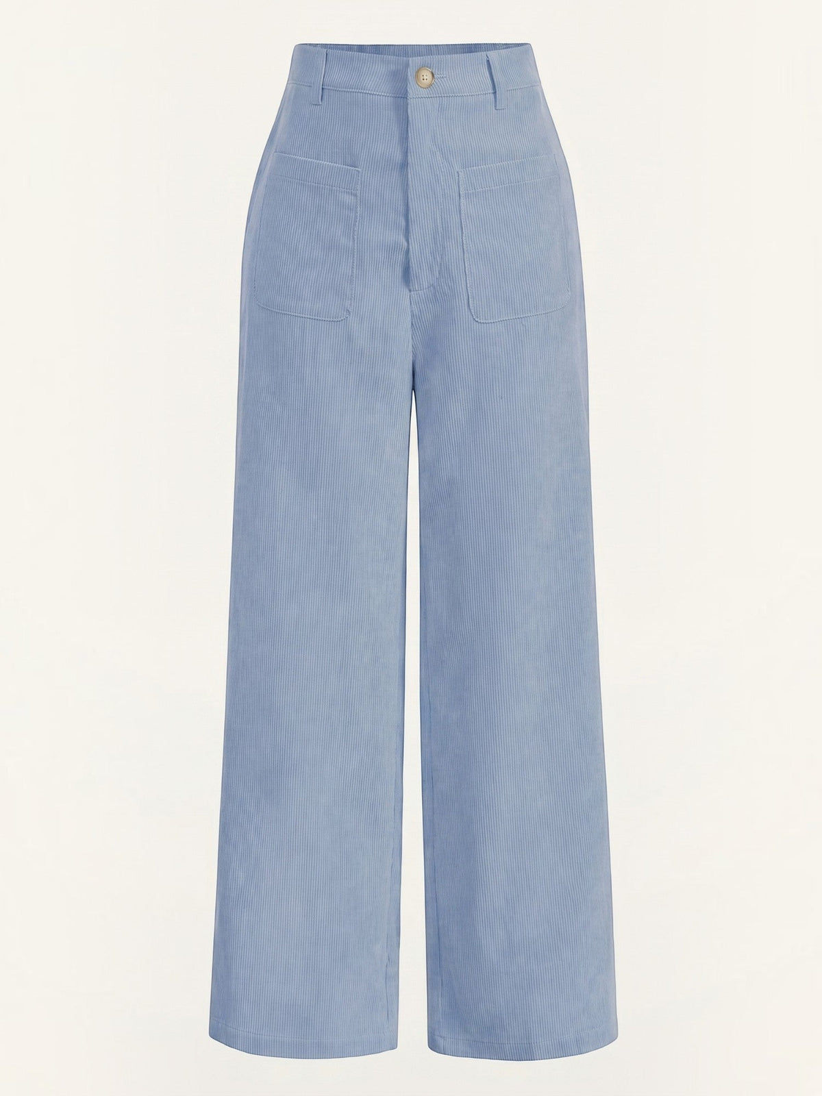 Cordhose mit weitem Bein und Aufgesetzten Taschen