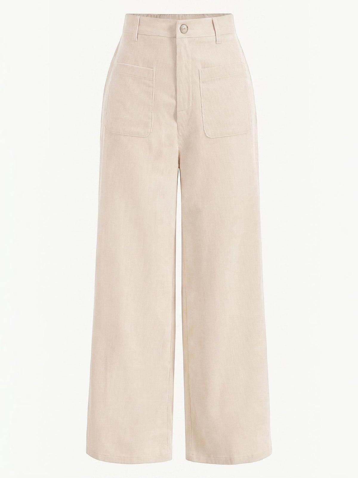 Cordhose mit weitem Bein und Aufgesetzten Taschen