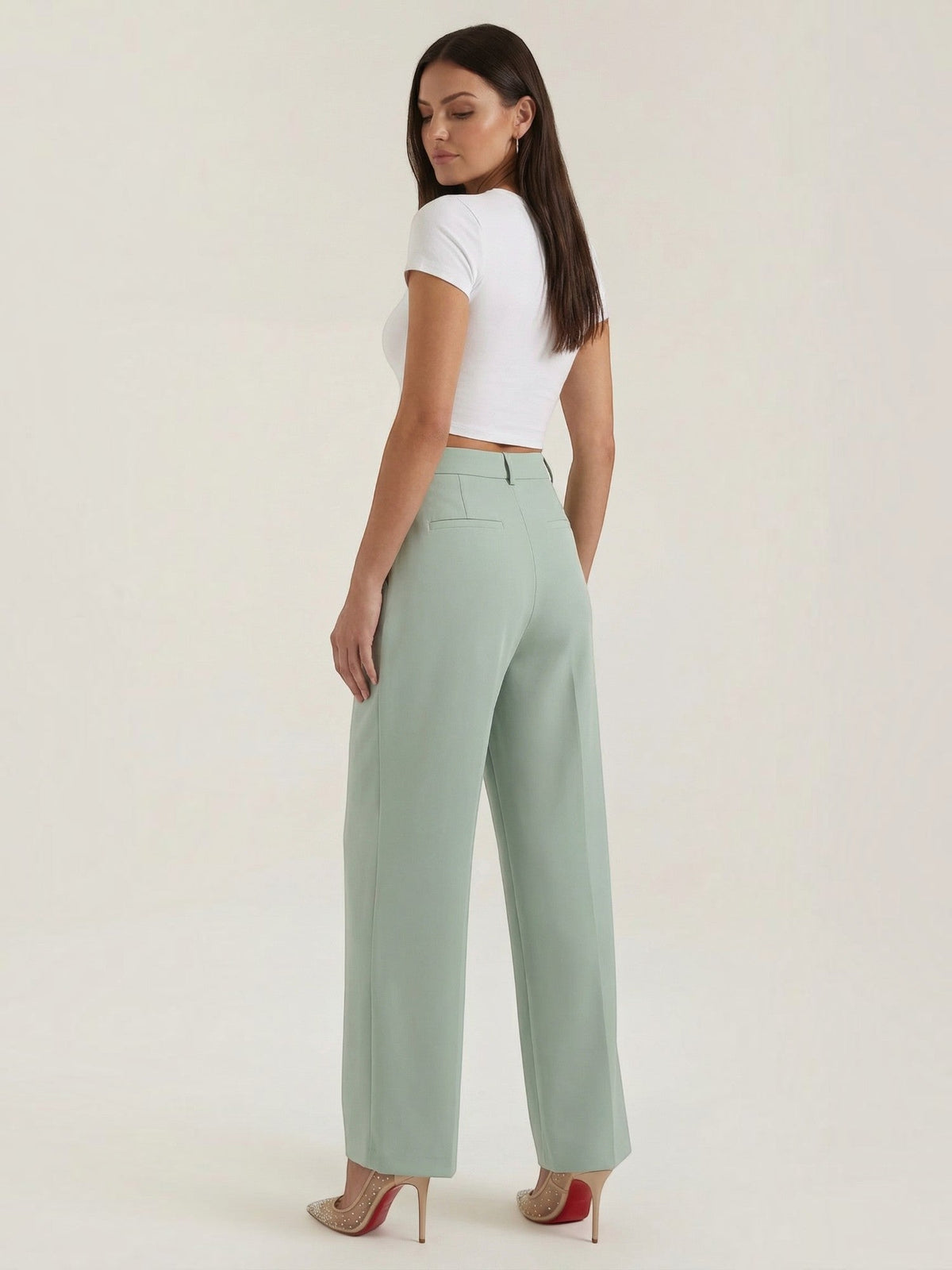 Geschneiderte Hose mit geradem Bein