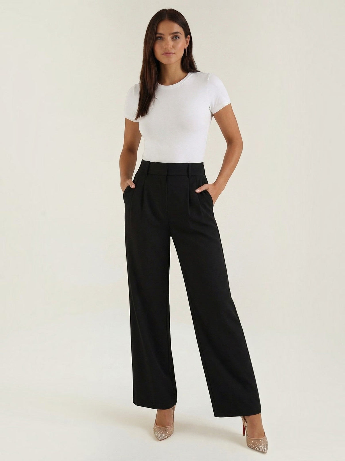 Geschneiderte Hose mit geradem Bein