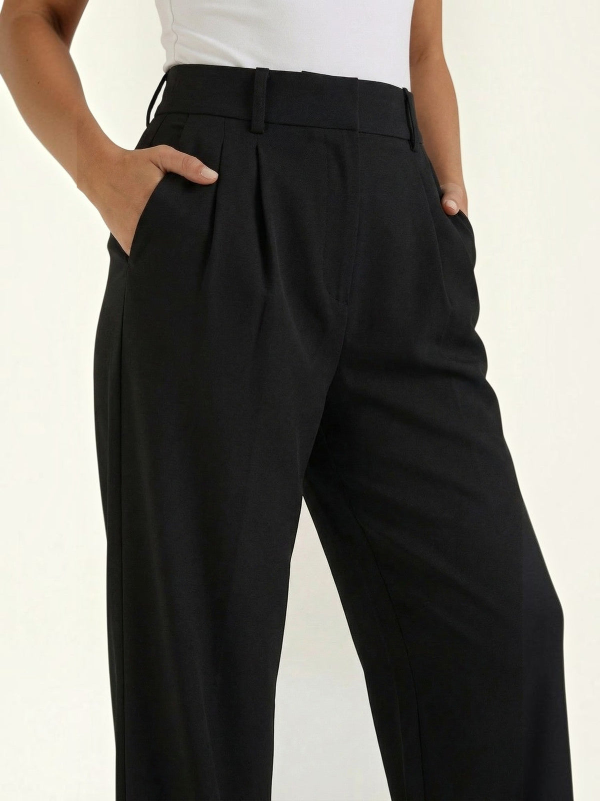 Geschneiderte Hose mit geradem Bein