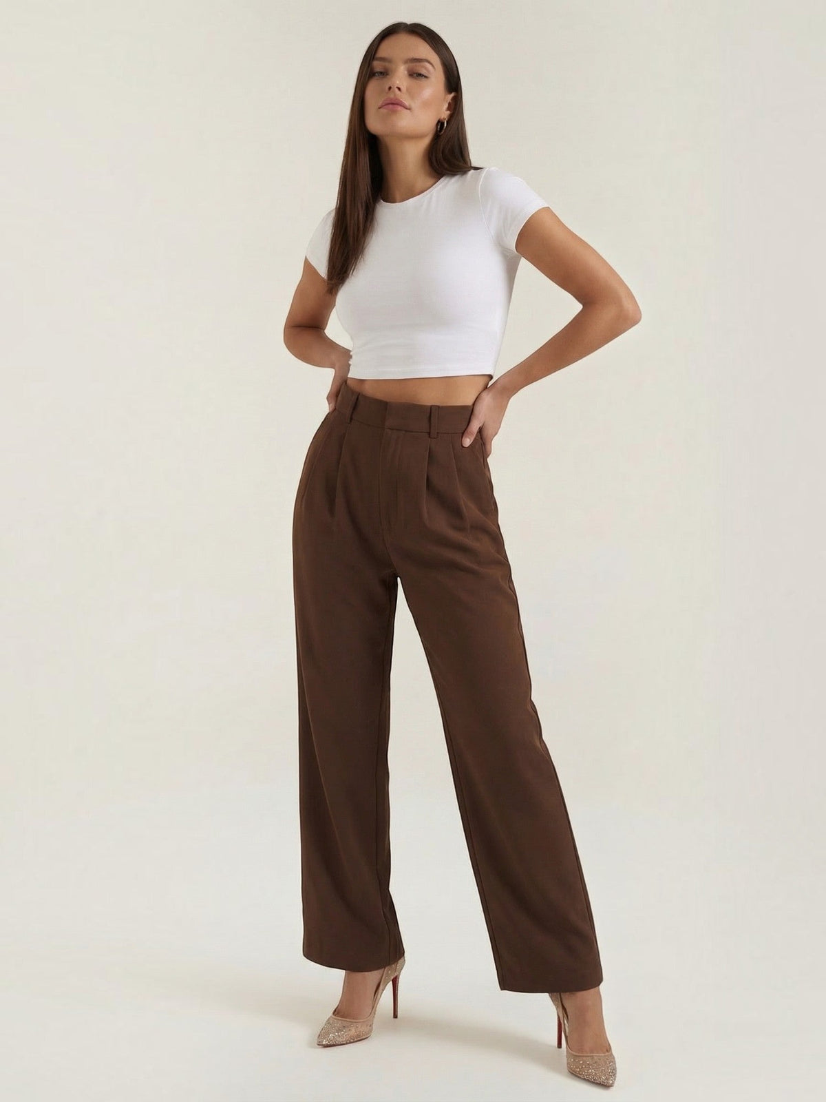 Geschneiderte Hose mit geradem Bein