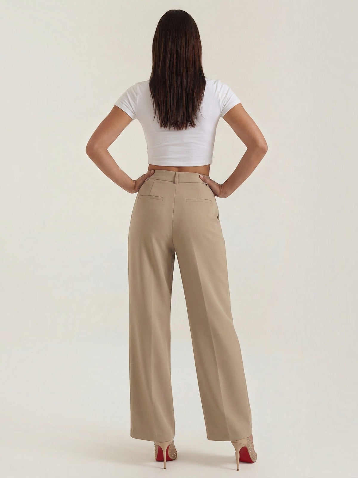 Geschneiderte Hose mit geradem Bein