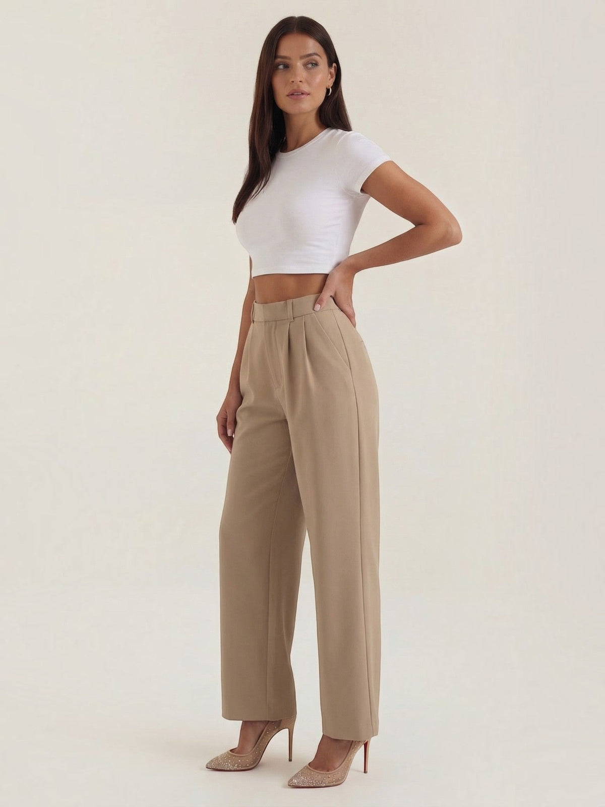 Geschneiderte Hose mit geradem Bein