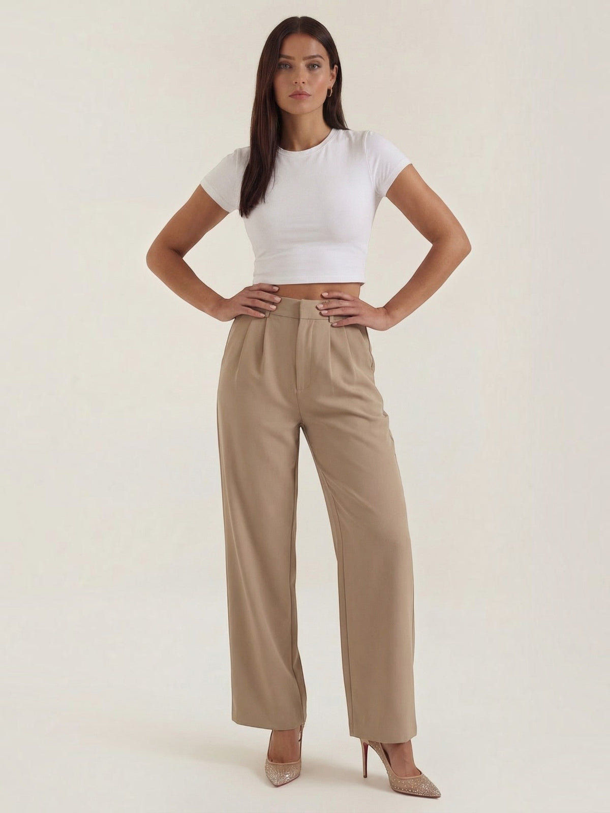 Geschneiderte Hose mit geradem Bein