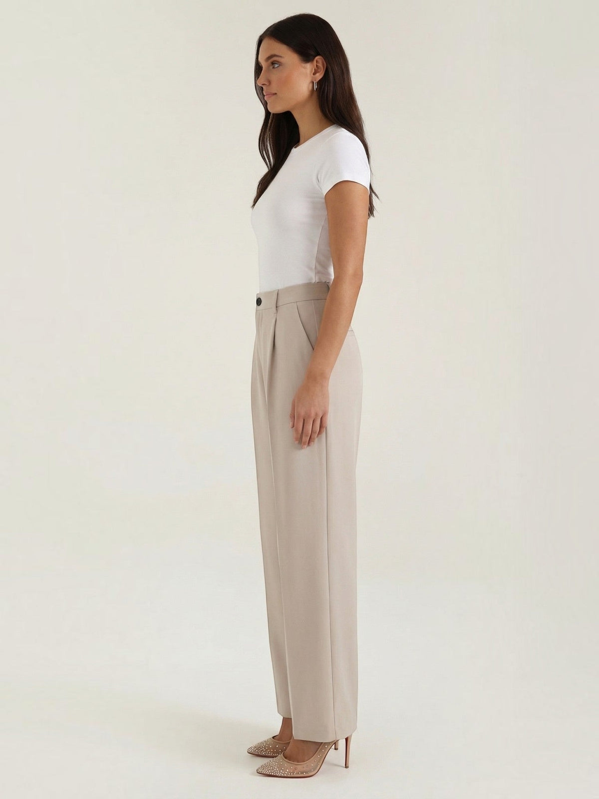 Geschneiderte Hose mit geradem Bein