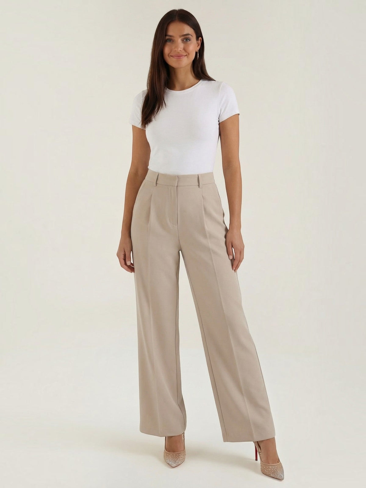 Geschneiderte Hose mit geradem Bein