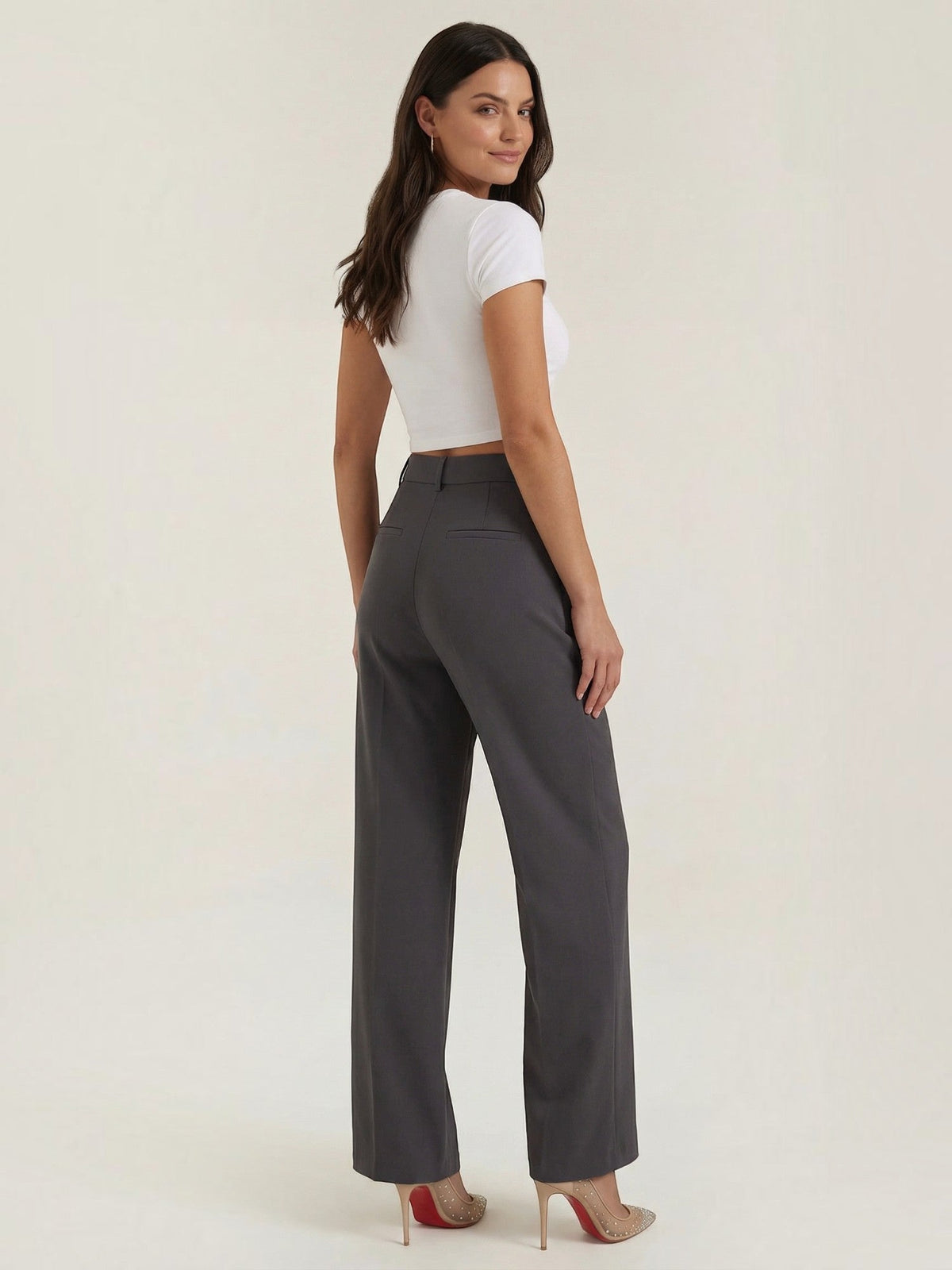 Geschneiderte Hose mit geradem Bein