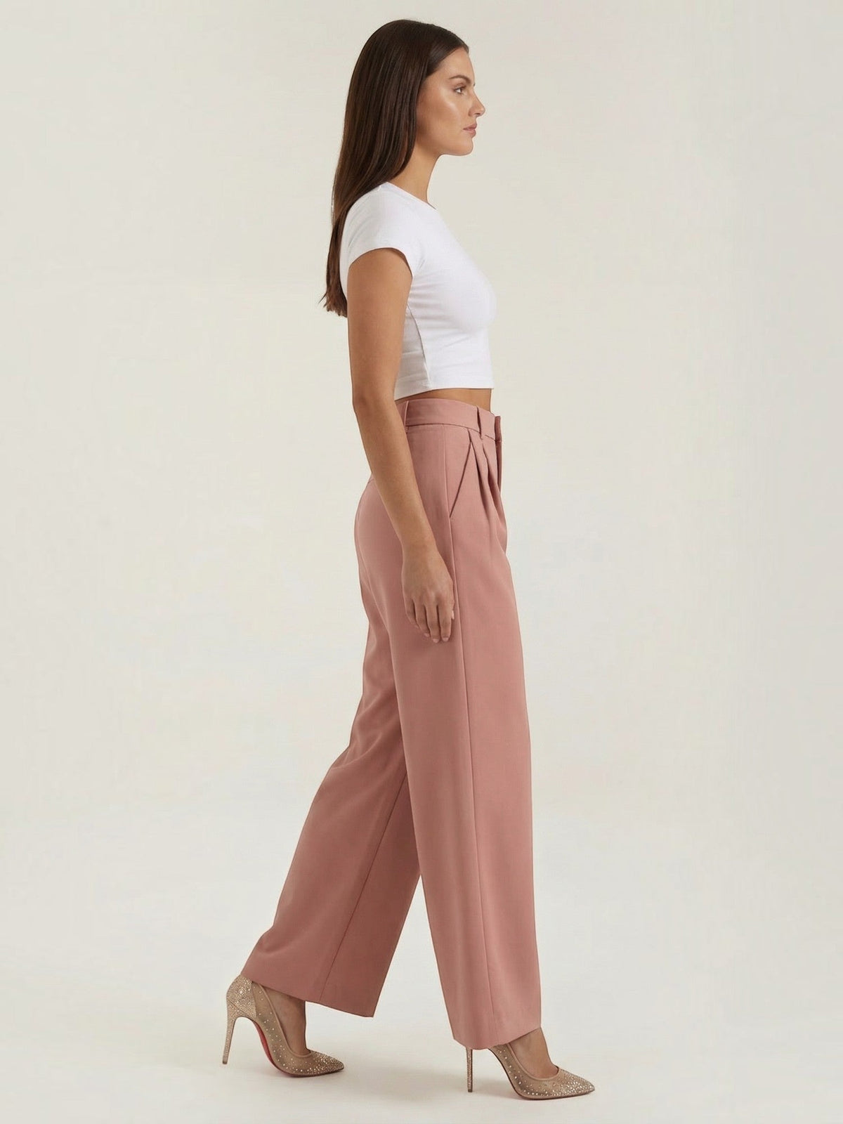Geschneiderte Hose mit geradem Bein