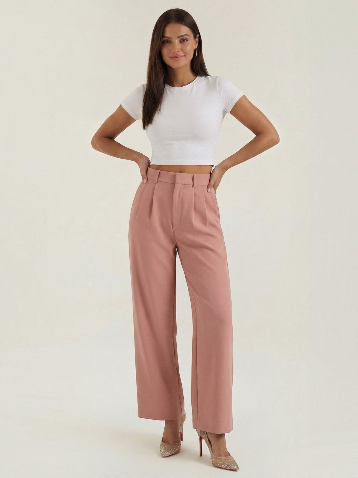 Geschneiderte Hose mit geradem Bein