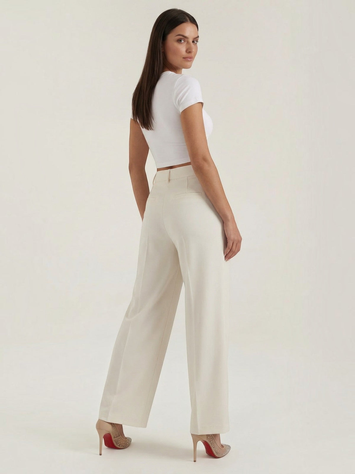 Geschneiderte Hose mit geradem Bein