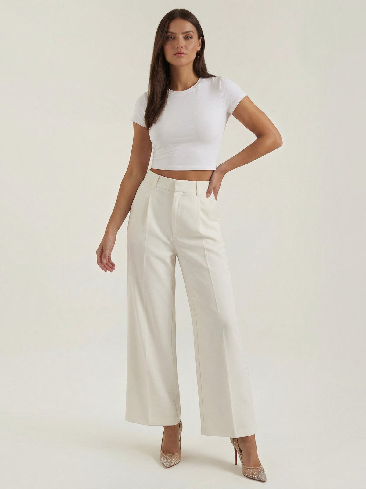 Geschneiderte Hose mit geradem Bein