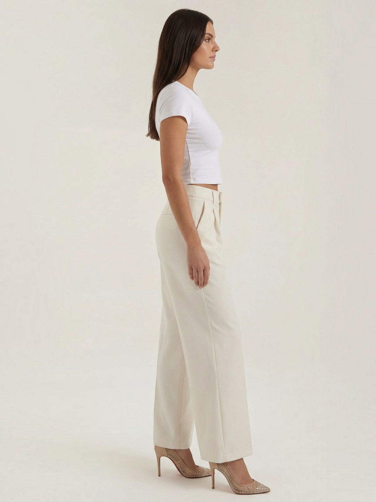 Geschneiderte Hose mit geradem Bein