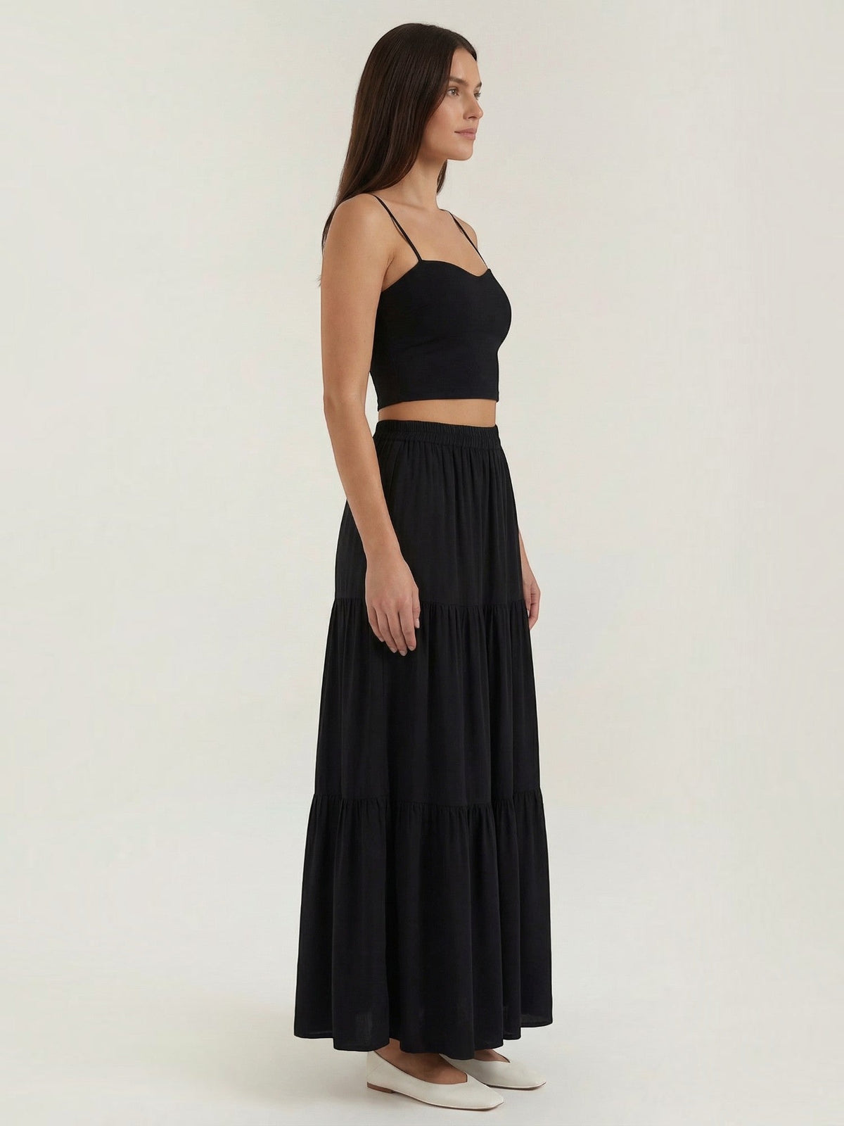 Cropped Top mit Herzausschnitt