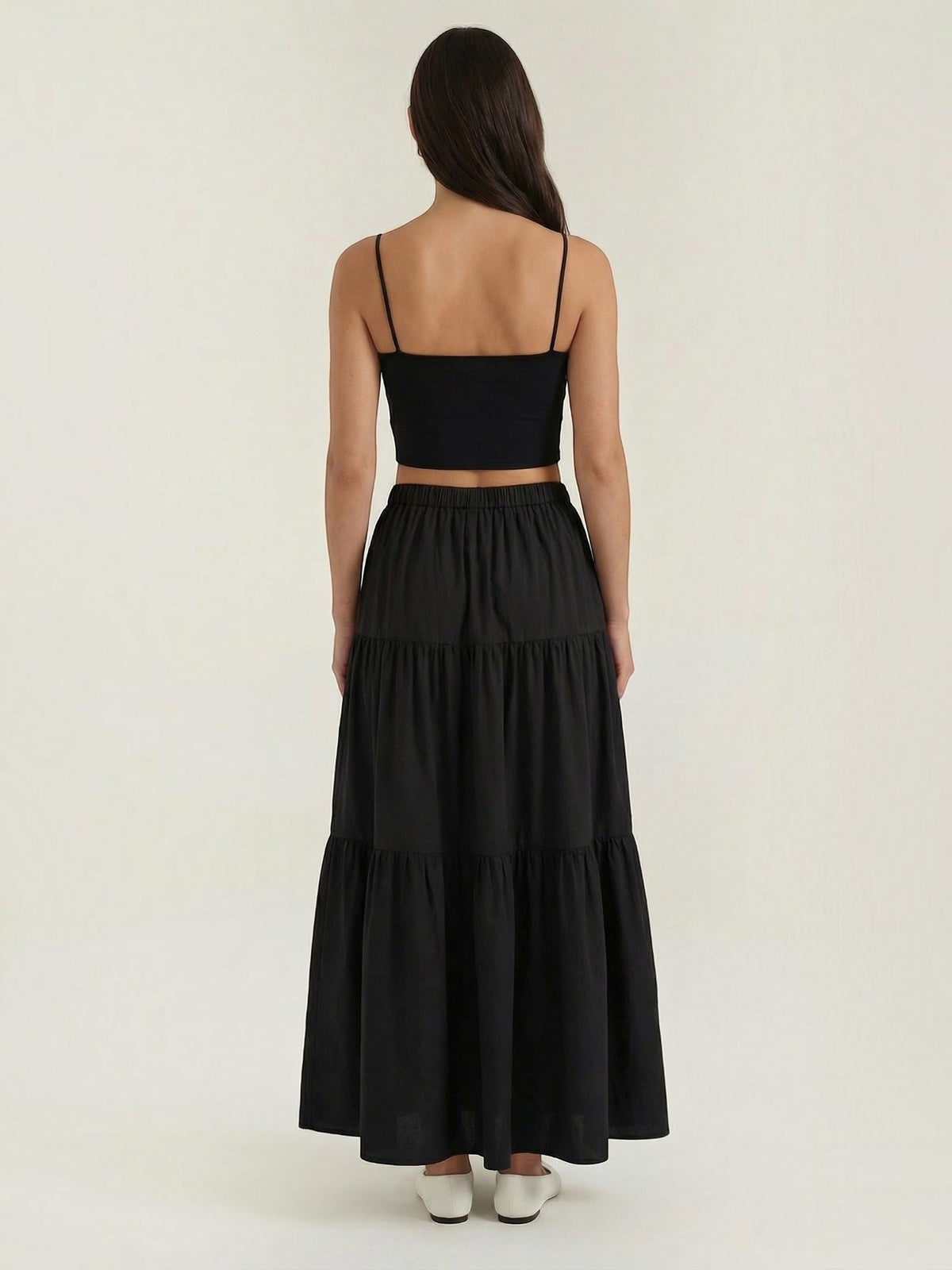 Cropped Top mit Herzausschnitt