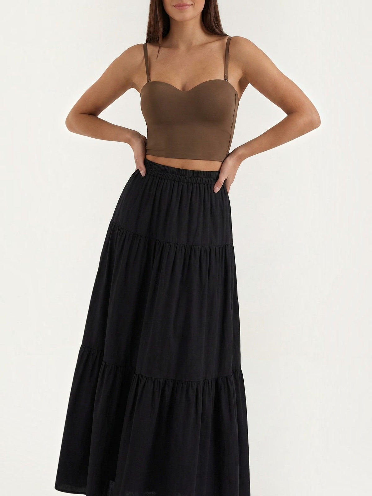 Cropped Top mit Herzausschnitt