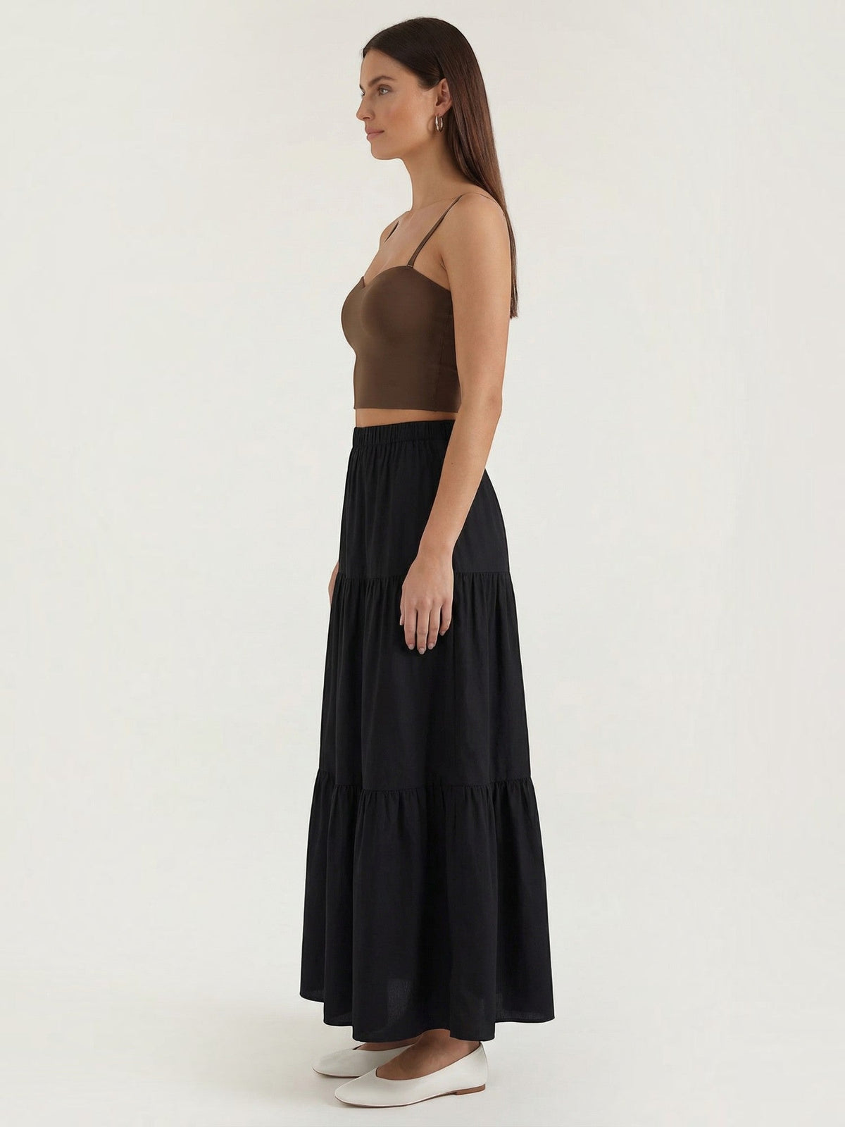 Cropped Top mit Herzausschnitt