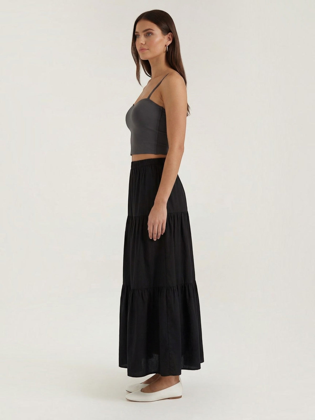 Cropped Top mit Herzausschnitt