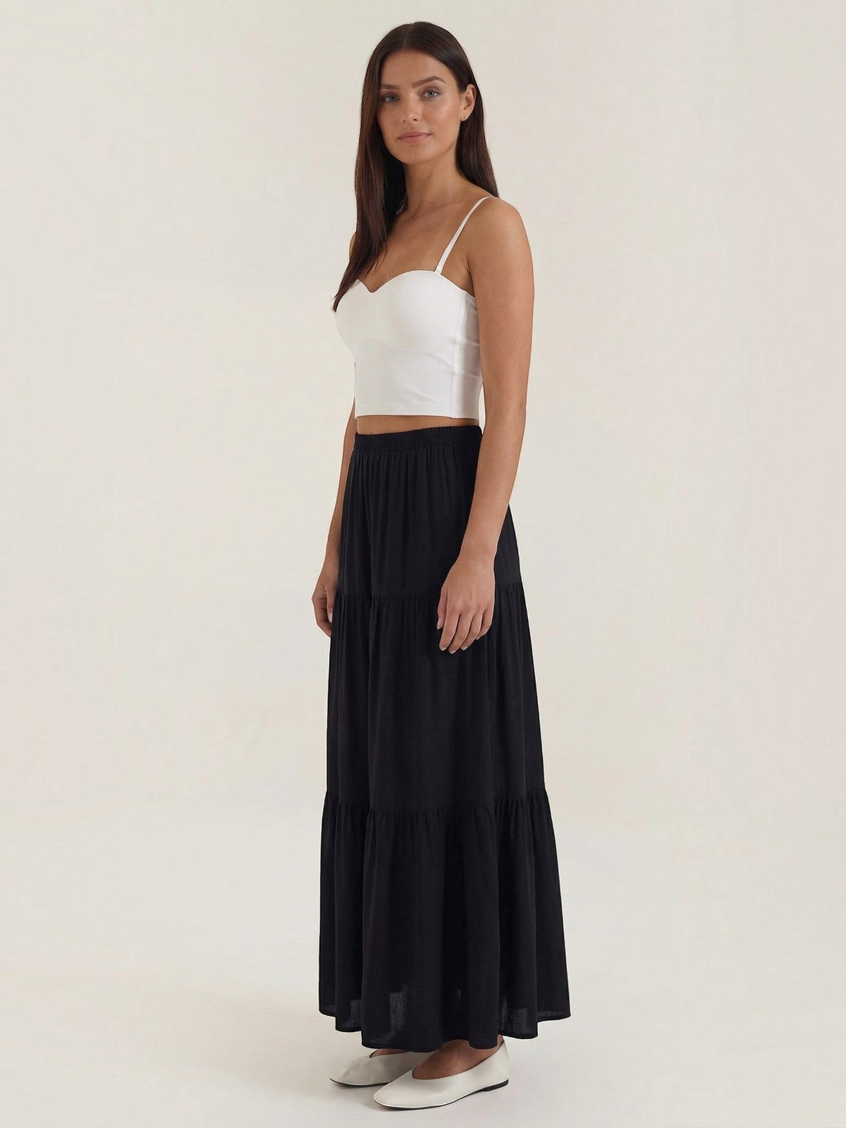 Cropped Top mit Herzausschnitt