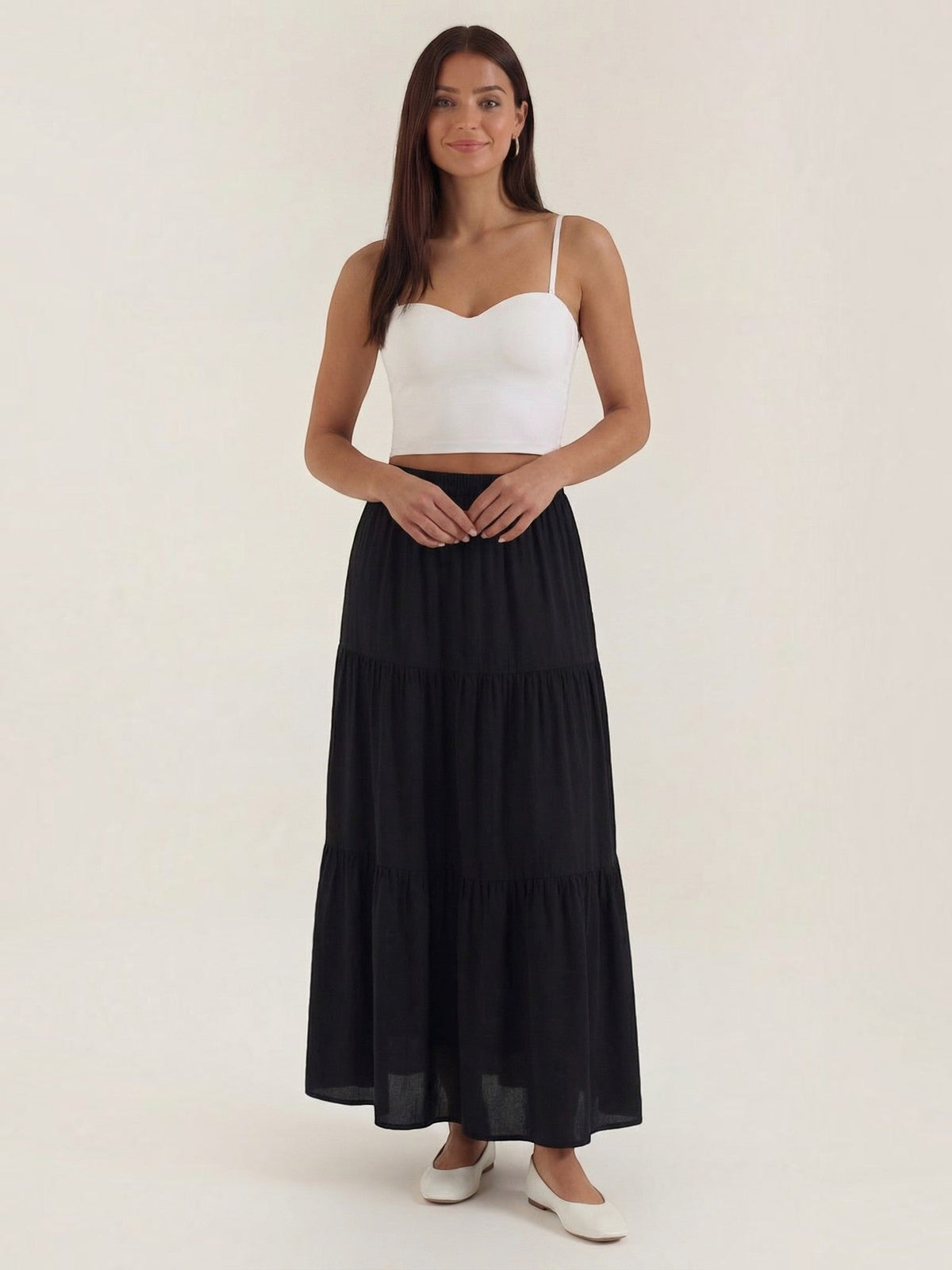 Cropped Top mit Herzausschnitt