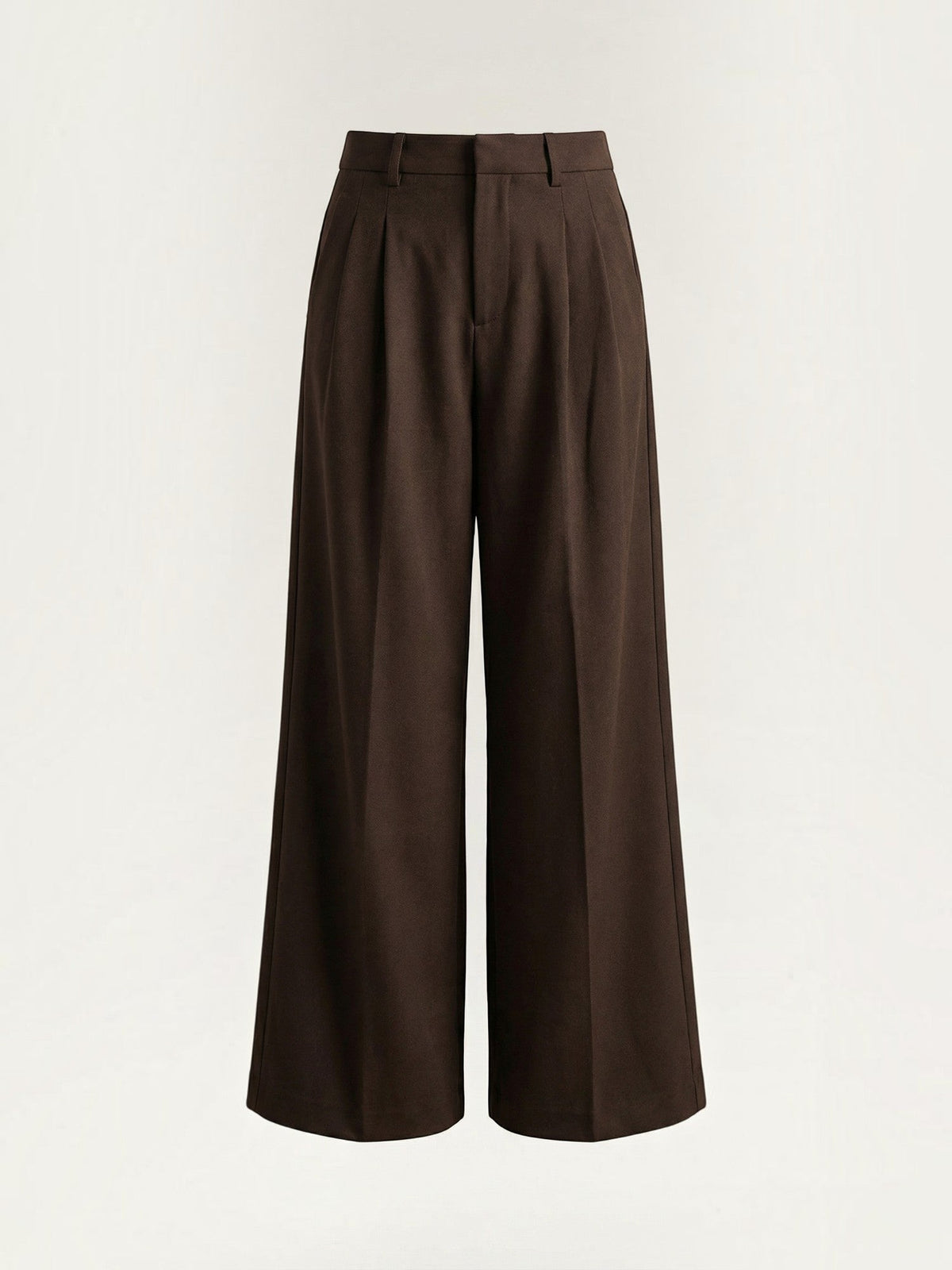 Geschneiderte Hose mit hohem Bund und weitem Bein