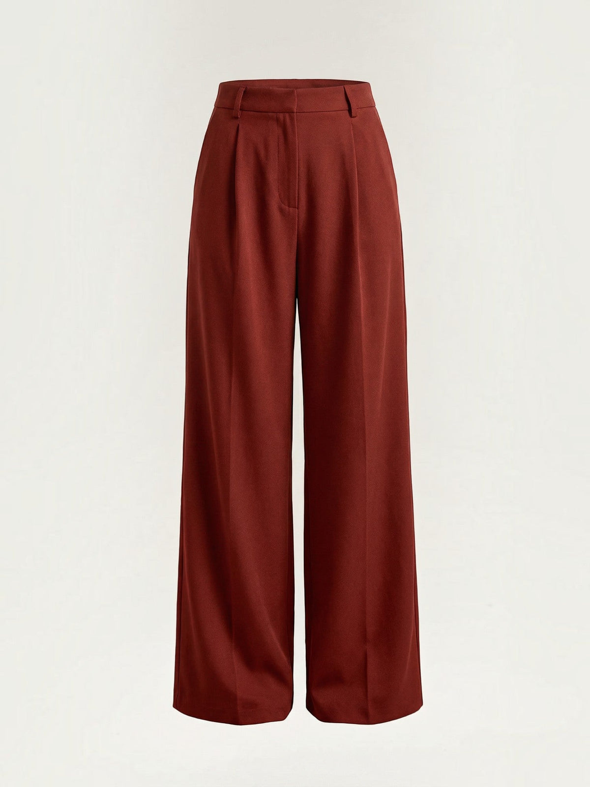 Geschneiderte Hose mit hohem Bund und weitem Bein